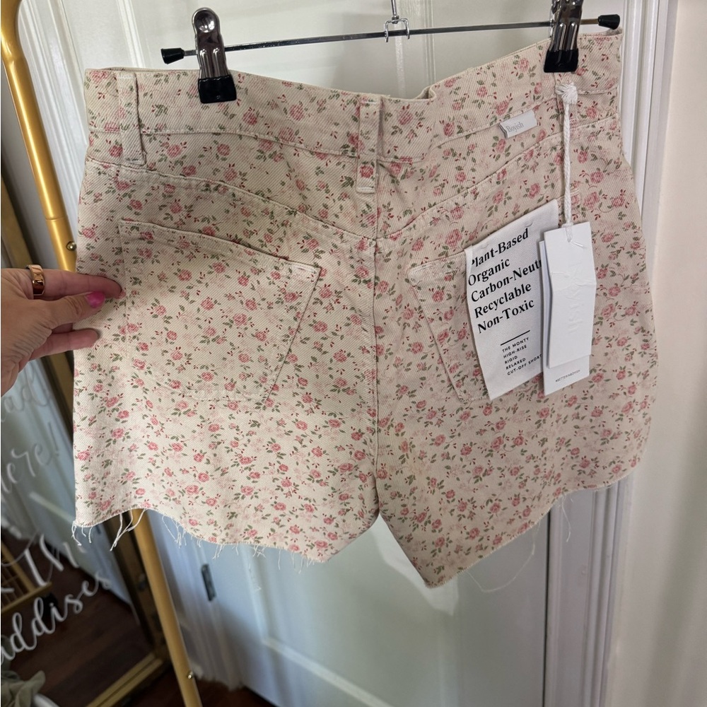 BOYISH Women’s Shorts - Cream with Pink Floral